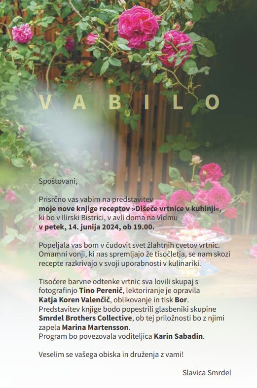 Vabilo Slavica Smrdel
